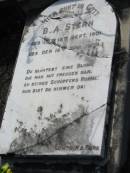B A STERN
b: 12 Sep 1901, d: 18 Jun 1908
Mt Cotton Gramzow Cornubia Carbrook Lutheran Cemetery, Logan City