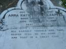 Anna Katharina HOLZAPFEL
b: 12 Jun 1824, d: 24 Mar 1894
Mt Cotton Gramzow Cornubia Carbrook Lutheran Cemetery, Logan City