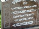 Louisa M HAHN
d: 23 Apr 1959, aged 64
Mount Beppo Apostolic Church Cemetery