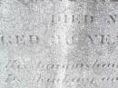 Thomas Henry GRIFFITHS, son brother,
died 16 Nov 1924 aged 30 years 6 months;
Murphys Creek cemetery, Gatton Shire