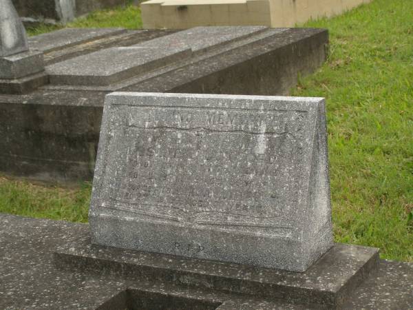 Leslie E. LUXFORD,  | husband,  | father of Enid & Leonard,  | died 8 Aug 1949 aged 58 years;  | Alice LUXFORD,  | mother,  | died 2 Feb 1969 aged 77 years;  | Murwillumbah Catholic Cemetery, New South Wales  | 