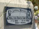 Walter Owen GRIFFITHS
7-5-1903 to 23-12-1993
Mutdapilly general cemetery, Boonah Shire