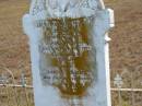 Elizabeth
(wife of) Samuel SOLWAY
14 Feb 1917
93 yrs
Samuel SOLWAY
19 Jan 1920
aged 00 years??
Mutdapilly general cemetery, Boonah Shire