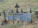 DREIER
Elizabeth
B: 14-4-1824
D: 5-2-1895
Johann
B: 23-12-1826
D: 30-1-1903
Mutdapilly general cemetery, Boonah Shire