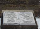 Henrietta Rachael HUGHES,
mother of Hector Ronald,
died 11 July 1951 aged 70 years,
erected by grandchild Genevieve;
Nobby cemetery, Clifton Shire