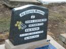 Dora Gertrude Henrietta JACKSON,
23-11-1902 - 17-9-1996;
Nobby cemetery, Clifton Shire