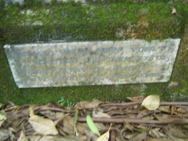 Daniel MAYE,  | killed in action France 5 Oct 1917 aged 29 years;  | Bernard MAYE,  | died 23 Jan 1919 aged 14 years;  | Patrick John MAYE,  | father,  | died 11 Nov 1920 aged 57 years;  | Thomas Patrick MAYE,  | died 26 July 1912 aged 37? years;  | North Tumbulgum cemetery, New South Wales  | 