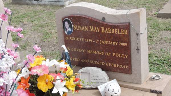 Susan May BARBELER (Polly)  | b: 20 Aug 1959  | d: 17 Jan 2009  |   | Peak Downs Memorial Cemetery / Capella Cemetery  | 