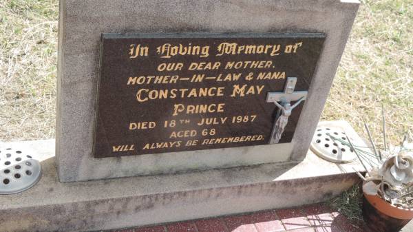 Constance May PRINCE  | d: 18 Jul 1987 aged 68  |   | Peak Downs Memorial Cemetery / Capella Cemetery  | 