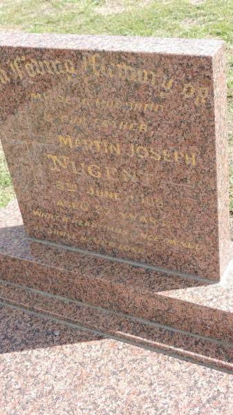 Martin Joseph NUGENT  | d: 8 Jun 1985 aged 27  |   | Peak Downs Memorial Cemetery / Capella Cemetery  | 
