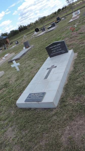 Leanne Merle ADAMS  | b: 5 Jul 1965  | d: 10 Mar 1990  |   | Gary John STIFF  | b: 14 May 1953  | d: 14 Oct 1973  | brother to Leane  |   | Peak Downs Memorial Cemetery / Capella Cemetery  | 