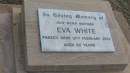 Eva WHITE
d: 12 Feb 2000 aged 92
Peak Downs Memorial Cemetery Capella Cemetery