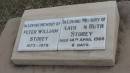 Peter William STOREY
b: 1973
d: 1978
Kathryn Ruth STOREY
d: 14 Apr 1968 aged 6 days
Peak Downs Memorial Cemetery Capella Cemetery