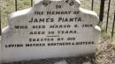James PIANTA
d: Mar 6 1919 aged 26
Peak Downs Memorial Cemetery Capella Cemetery