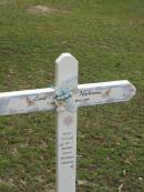 Lisa Maree HARTIMAN,
7 April 1995 - 27 March 2001,
missed by mummy, daddy, Breanna, Lachlan;
Pimpama Uniting cemetery, Gold Coast