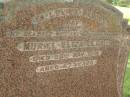 Muriel Eliza CLARK,
wife mother,
died 23 May 1951 aged 47 years;
Morrison CLARK,
died 31 March 1989 aged 96 years;
Pimpama Uniting cemetery, Gold Coast