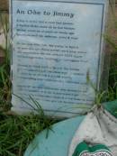 James Ronald (Jimmy) HARRHY,
17-6-1977 - 22-1-1999 aged 21 years,
son of Michael & Veronica,
brother of Michael & Ace;
Pimpama Uniting cemetery, Gold Coast