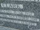 Kevin William Matthew CLARK,
brother brother-in-law uncle,
born 25 June 1928,
died 10 Nov 2001;
Pimpama Uniting cemetery, Gold Coast