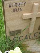 Kenneth George SCALES,
26-8-1926 - 13-3-1995;
Audrey Joan SCALES,
wife,
31-5-1927 - 2-1-2004;
parents of Christine, David, Richard, Michael & Mark;
Pimpama Uniting cemetery, Gold Coast