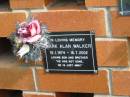 Mark Alan WALKER,
15-1-1974 - 16-7-2002,
son brother;
Pimpama Uniting cemetery, Gold Coast