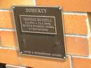 Thomas Russell DOHERTY,
11-1-1916 - 21-4-2006,
husband father grandfather;
Pimpama Uniting cemetery, Gold Coast