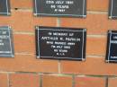 Arthur R. PARKIN,
died 7 July 1993 aged 80 years;
Pimpama Uniting cemetery, Gold Coast