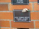 John THomas MUNTZ,
10-6-1936 - 3-1-2000;
Pimpama Uniting cemetery, Gold Coast