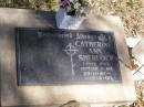 Catherine Ann SHERLOCK, wife mother ma,
29-11-41 - 12-4-00;
Pine Mountain Catholic (St Michaels) cemetery, Ipswich