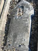 Johannes Friedrich GOSSLING
geb 25 Feb 1838 in Bockborn, Oldenburg, Deutschland
gest 29 Jan? 1917 in Plainland
Plainland Lutheran Cemetery, Laidley Shire