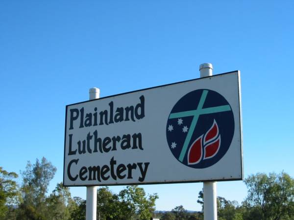 Plainland Lutheran Cemetery, Laidley Shire  | 