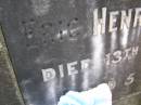 Eric Henry SCHMIDT,
died 13 Dec 1920 aged 5 weeks;
Samsonvale Cemetery, Pine Rivers Shire