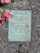 Joseph Thomas WELLS
27-1-64
Eva May WELLS
3-4-68
St Margarets Anglican memorial garden, Sandgate, Brisbane