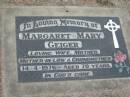 Margaret Mary GEIGER
14 Apr 1976 aged 70
Stone Quarry Cemetery, Jeebropilly, Ipswich