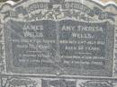 James WELLS
8 Oct 1949, aged 72
Amy Theresa WELLS
24 Jul 1933, aged 52
Stone Quarry Cemetery, Jeebropilly, Ipswich