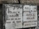 William M ISZLAUB
26 Sep 1917, aged 52
(wife)
Edith E ISZLAUB
6 Apr 1938, aged 71
Stone Quarry Cemetery, Jeebropilly, Ipswich