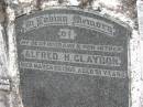 Alfred H CLAYDON
29 Mar 1960, aged 51
Stone Quarry Cemetery, Jeebropilly, Ipswich