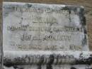Leila (COLLETT)
daughter of J F and L COLLETT
4 Aug 1904, aged 17
Stone Quarry Cemetery, Jeebropilly, Ipswich