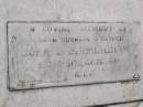 John L. BIRMINGHAM,
husband father,
died 7-11-1971 aged 65 years;
Tallebudgera Catholic cemetery, City of Gold Coast