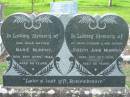 Joseph John MURPHY
26 Oct 1939, aged 68
Marie MURPHY
20 Apr 1944, aged 65
Tamrookum All Saints church cemetery, Beaudesert