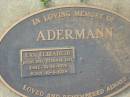 Eva Elizabeth ADERMANN
b: 19 Mar 1924, d: 31 Dec 1996
Tamrookum All Saints church cemetery, Beaudesert