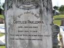 Gottleib PAKLEPPA, born 22 Nov 1843 died 7 Aug 1915; Tarampa Apostolic cemetery, Esk Shire 