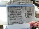 Emilia E.M. MARSCHKE, wife mother, died 31 March 1935 aged 57 years; Tarampa Apostolic cemetery, Esk Shire 