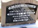 Herbert E. BAUER, husband father, died 14 July 1965 aged 54 years; Tarampa Apostolic cemetery, Esk Shire 