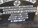 Reginald HERBST, husband father father-in-law grandfather, died 23 May 1988 aged 66 years; Tarampa Apostolic cemetery, Esk Shire  