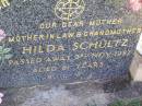 Hilda SCHULTZ, mother mother-in-law grandmother, died 3 Nov 1987 aged 81 years; Tarampa Apostolic cemetery, Esk Shire 