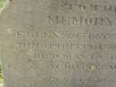 Ellen,
wife of Hugh Hutchison
died 12 May 1875 aged 19 years;
Tiaro cemetery, Fraser Coast Region