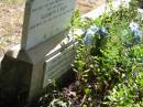 Hanna Mary
wife of Rev D.A.COURT
of Kangaroo Point
Born Bath 12 Jul 1847
Died 10 Jul 1937,
Also her sister
Elizabeth S. BOLT
Born Bath 24 Jan 1849
Died 19 Dec 1936,
and her daughter
Louisa Bertha COURT
born 15 Mar 1874
died 12 Aug 1951,
Tingalpa Christ Church (Anglican) cemetery, Brisbane