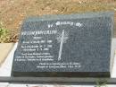 William John COLLINS 25 July 1938 - 2 Sept 1998,
Tingalpa Christ Church (Anglican) cemetery, Brisbane