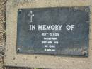 Roy DIXON
28 Apr 1978 aged 68
Toogoolawah Cemetery, Esk shire
