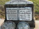 Ernest Geo. MEARS
13 Dec 1929 aged 52
Clara M MEARS
9 Oct 1966 aged 84
Toogoolawah Cemetery, Esk shire
